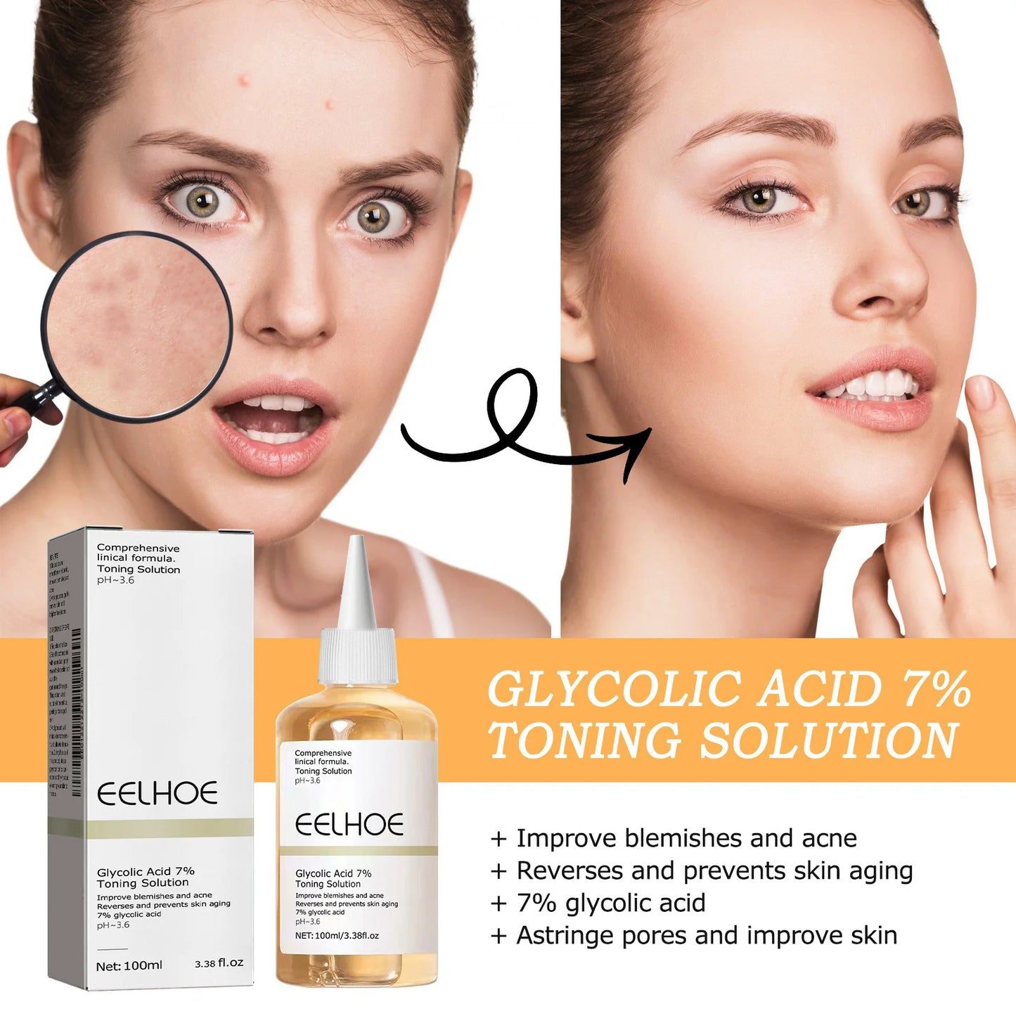 EELHOE Glycolic Acid 7% Toning Solution